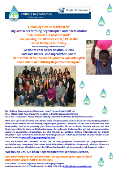 Antholing Benefizkonzert 18.10.2014.