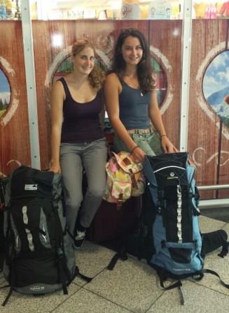 Carina und Marlene Abreise